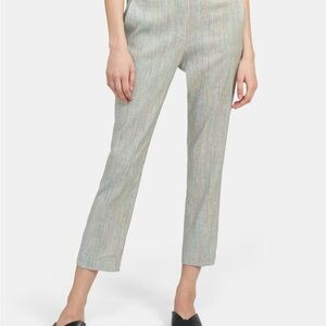 THEORY Treeca pull on pants in multi color linen